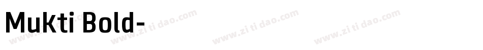 Mukti Bold字体转换